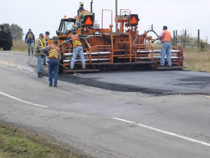 Land Subsidence on road