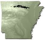 Northern Arkansas, Ozark Plateaus; eastern Missouri and southwestern Illinois