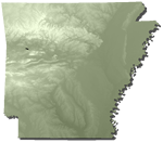 Generally limited to isolated exposures in the Arkansas River Valley; fairly widespread in central southern and eastern Oklahoma